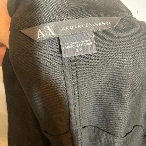 Armani Exchange Coat Black Asymmetrical Jacket Women’s Size Small MSRP $299 - Picture 10 of 10